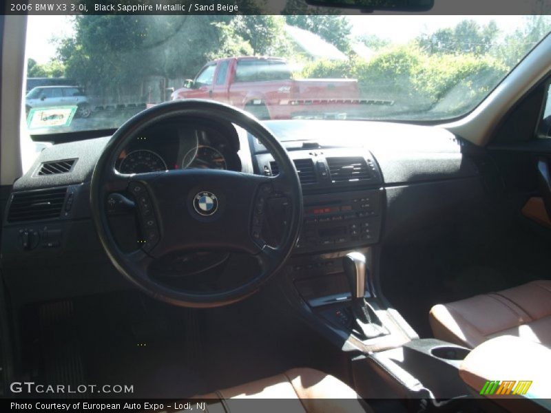 Black Sapphire Metallic / Sand Beige 2006 BMW X3 3.0i