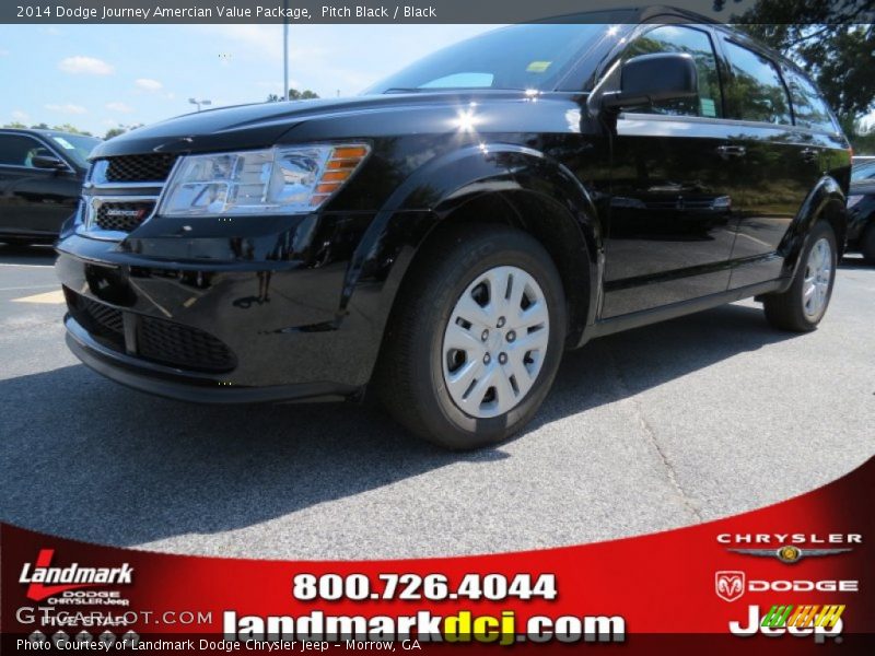 Pitch Black / Black 2014 Dodge Journey Amercian Value Package