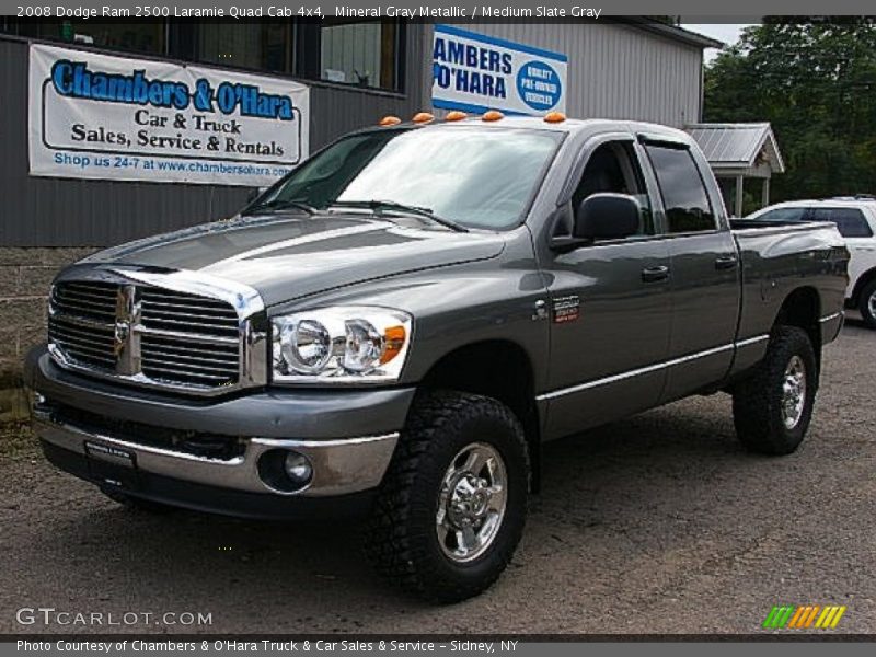 Mineral Gray Metallic / Medium Slate Gray 2008 Dodge Ram 2500 Laramie Quad Cab 4x4
