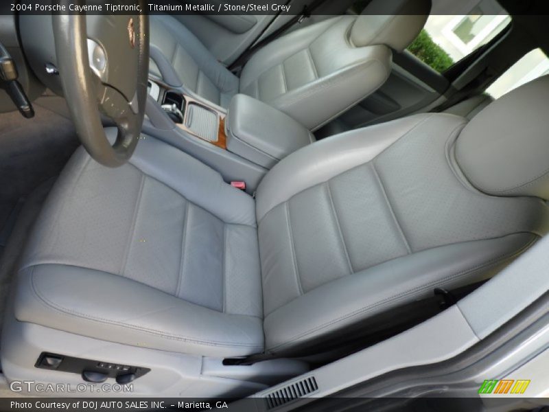 Titanium Metallic / Stone/Steel Grey 2004 Porsche Cayenne Tiptronic