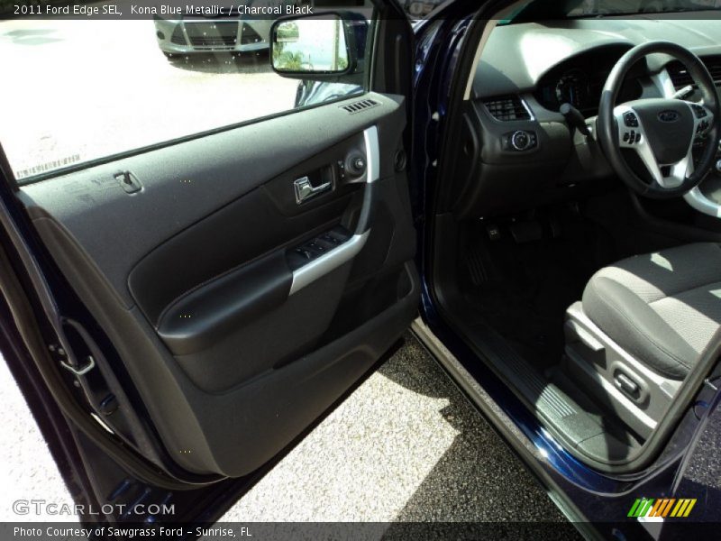 Kona Blue Metallic / Charcoal Black 2011 Ford Edge SEL