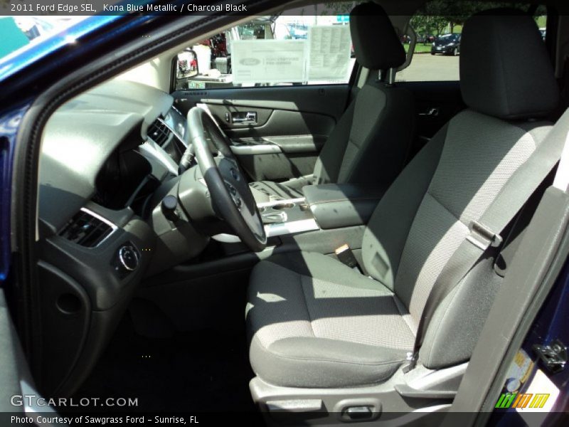 Kona Blue Metallic / Charcoal Black 2011 Ford Edge SEL