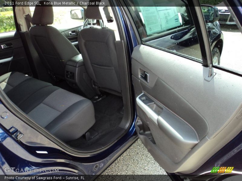 Kona Blue Metallic / Charcoal Black 2011 Ford Edge SEL