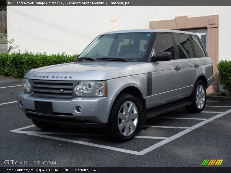 Zambezi Silver Metallic / Charcoal/Jet 2006 Land Rover Range Rover HSE