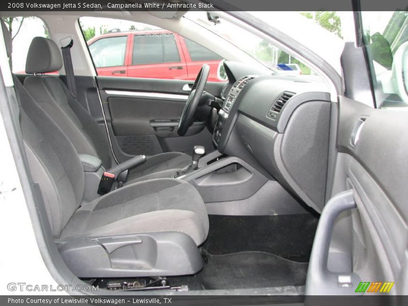 Campanella White / Anthracite Black 2008 Volkswagen Jetta S Sedan