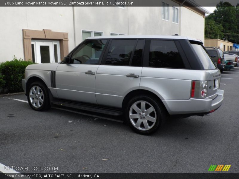Zambezi Silver Metallic / Charcoal/Jet 2006 Land Rover Range Rover HSE