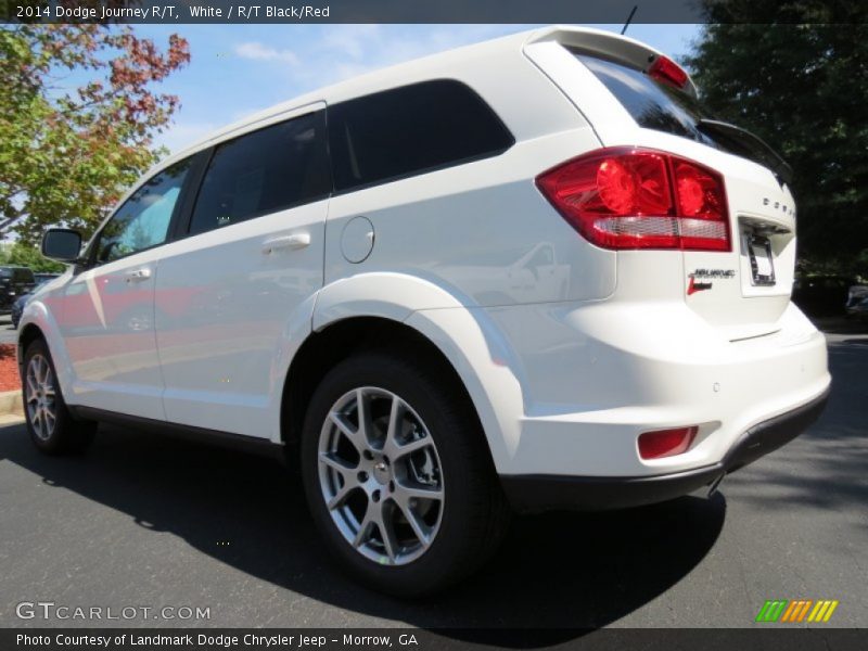 White / R/T Black/Red 2014 Dodge Journey R/T