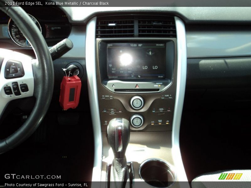Kona Blue Metallic / Charcoal Black 2011 Ford Edge SEL
