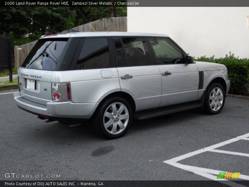 Zambezi Silver Metallic / Charcoal/Jet 2006 Land Rover Range Rover HSE