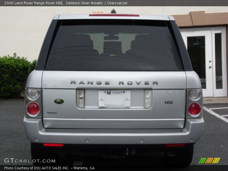 Zambezi Silver Metallic / Charcoal/Jet 2006 Land Rover Range Rover HSE