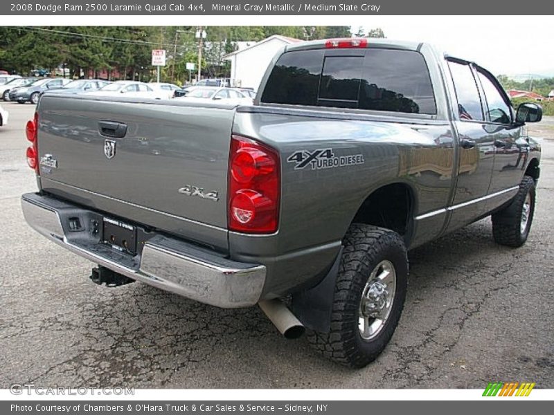 Mineral Gray Metallic / Medium Slate Gray 2008 Dodge Ram 2500 Laramie Quad Cab 4x4