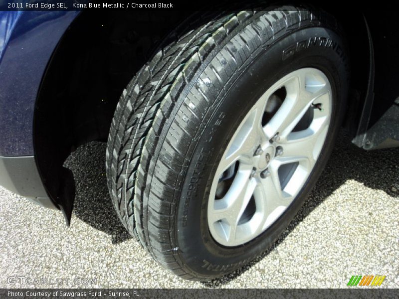 Kona Blue Metallic / Charcoal Black 2011 Ford Edge SEL