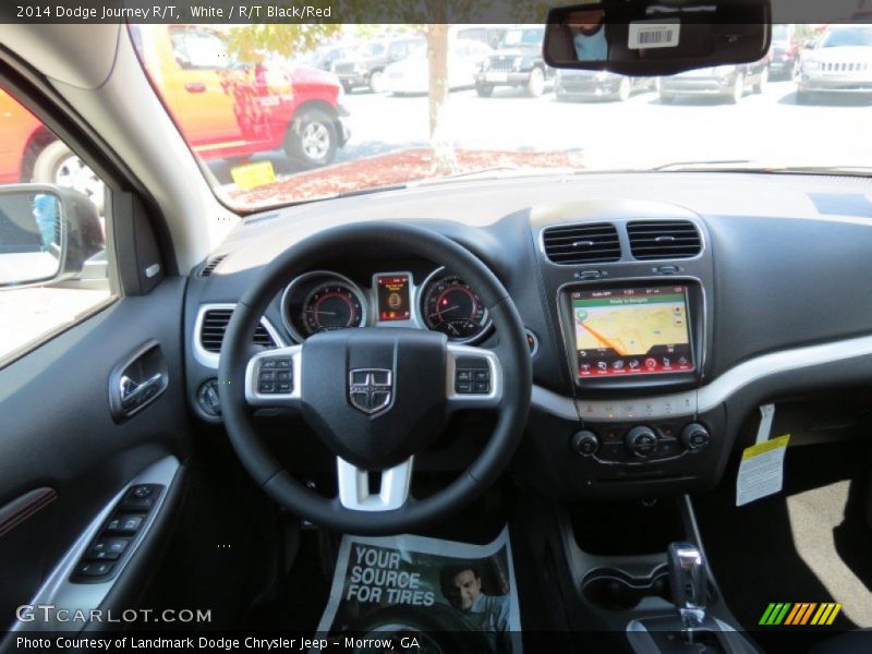 White / R/T Black/Red 2014 Dodge Journey R/T