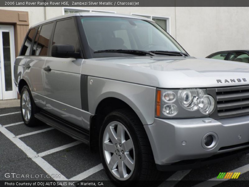 Zambezi Silver Metallic / Charcoal/Jet 2006 Land Rover Range Rover HSE