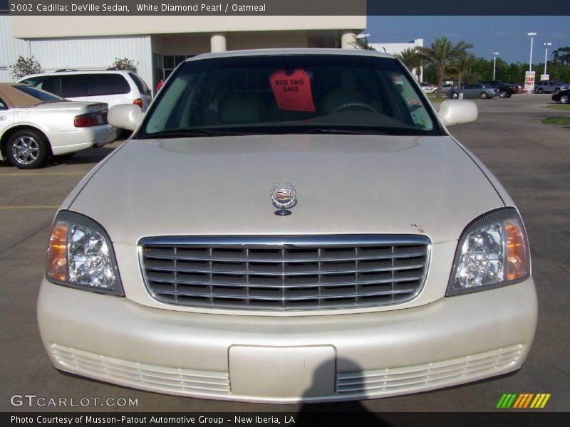 White Diamond Pearl / Oatmeal 2002 Cadillac DeVille Sedan