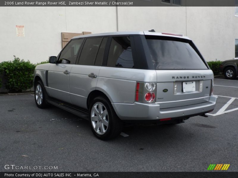 Zambezi Silver Metallic / Charcoal/Jet 2006 Land Rover Range Rover HSE