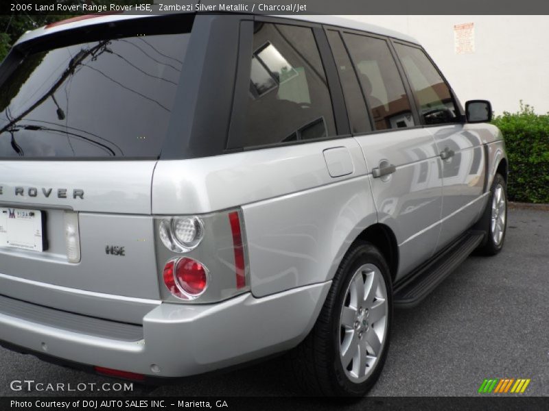 Zambezi Silver Metallic / Charcoal/Jet 2006 Land Rover Range Rover HSE