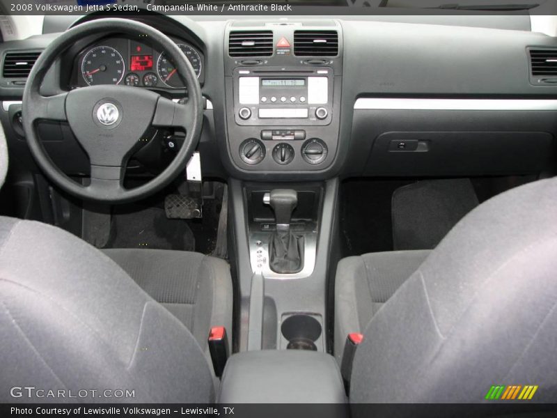 Campanella White / Anthracite Black 2008 Volkswagen Jetta S Sedan