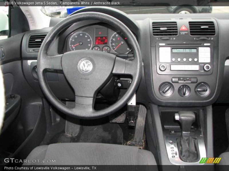 Campanella White / Anthracite Black 2008 Volkswagen Jetta S Sedan