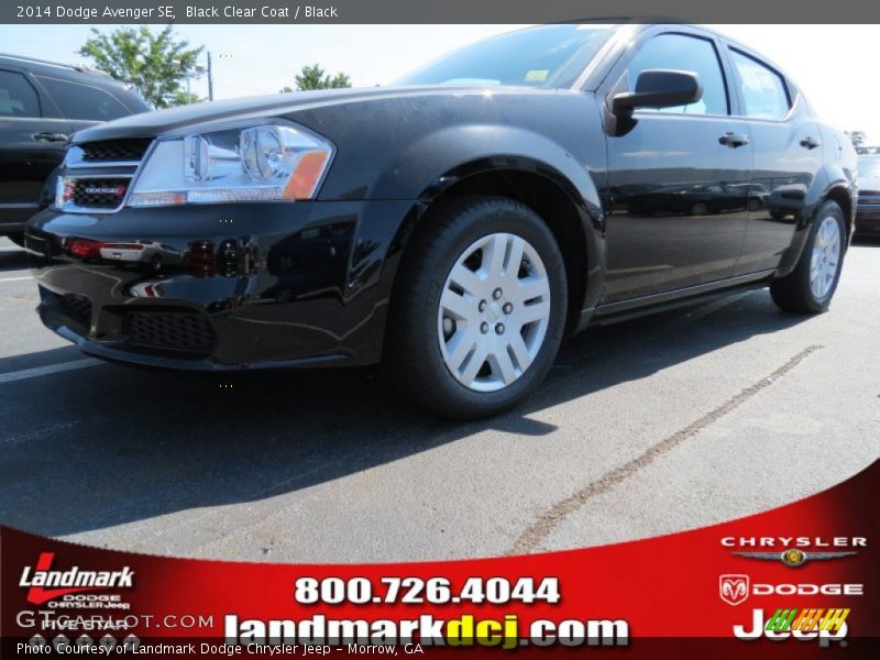 Black Clear Coat / Black 2014 Dodge Avenger SE