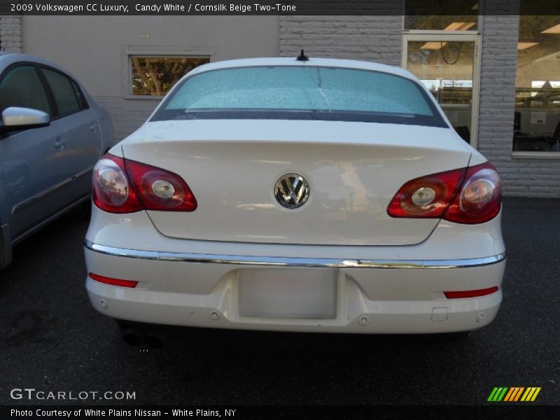 Candy White / Cornsilk Beige Two-Tone 2009 Volkswagen CC Luxury