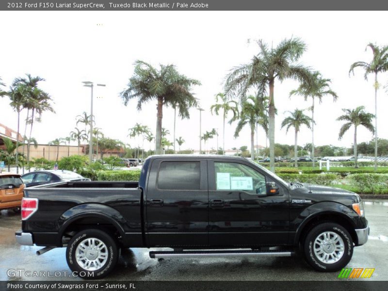Tuxedo Black Metallic / Pale Adobe 2012 Ford F150 Lariat SuperCrew
