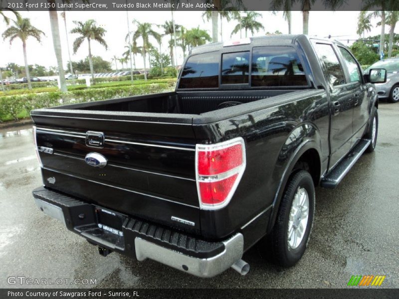Tuxedo Black Metallic / Pale Adobe 2012 Ford F150 Lariat SuperCrew