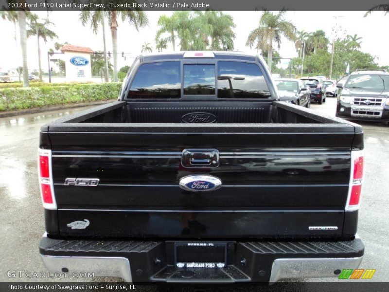 Tuxedo Black Metallic / Pale Adobe 2012 Ford F150 Lariat SuperCrew