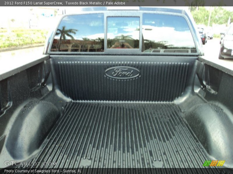 Tuxedo Black Metallic / Pale Adobe 2012 Ford F150 Lariat SuperCrew