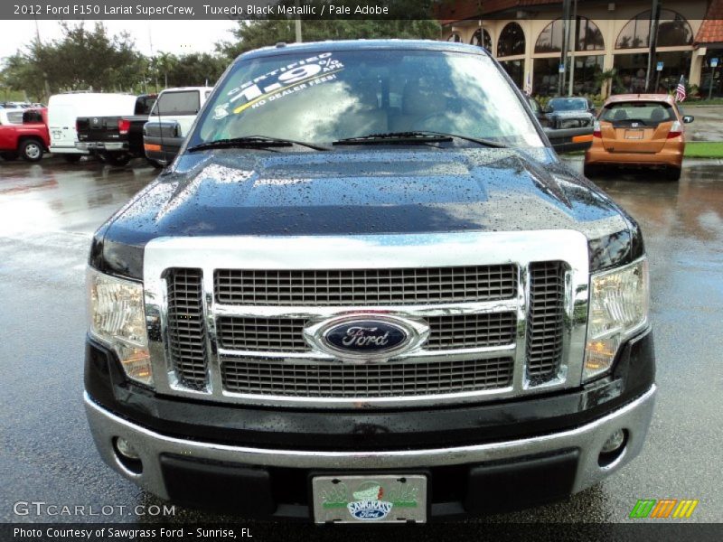 Tuxedo Black Metallic / Pale Adobe 2012 Ford F150 Lariat SuperCrew