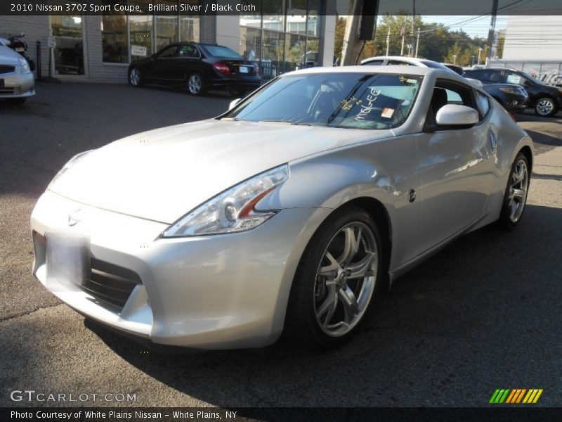 Brilliant Silver / Black Cloth 2010 Nissan 370Z Sport Coupe