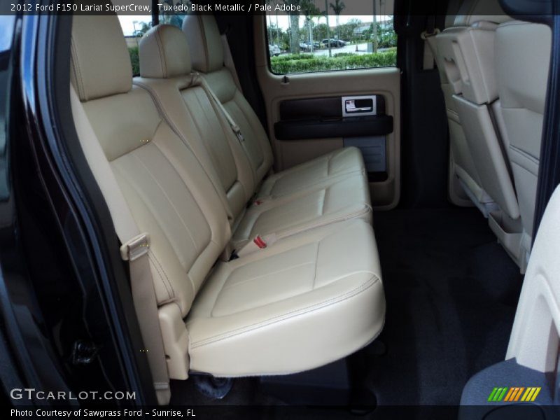 Tuxedo Black Metallic / Pale Adobe 2012 Ford F150 Lariat SuperCrew