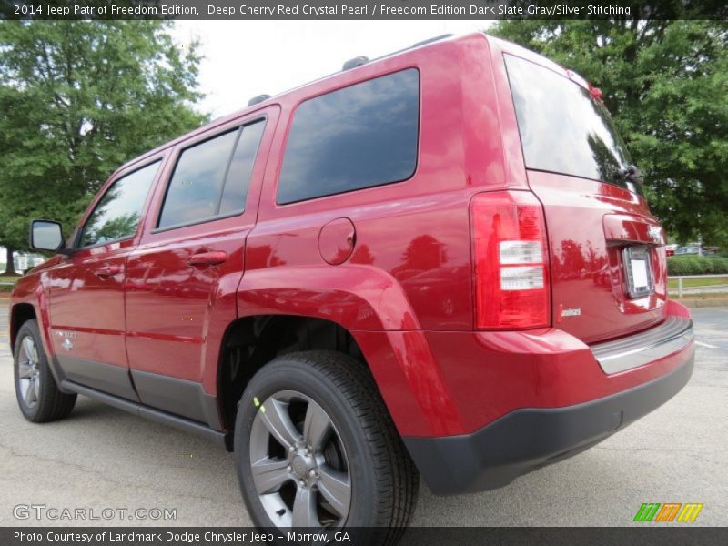 Deep Cherry Red Crystal Pearl / Freedom Edition Dark Slate Gray/Silver Stitching 2014 Jeep Patriot Freedom Edition