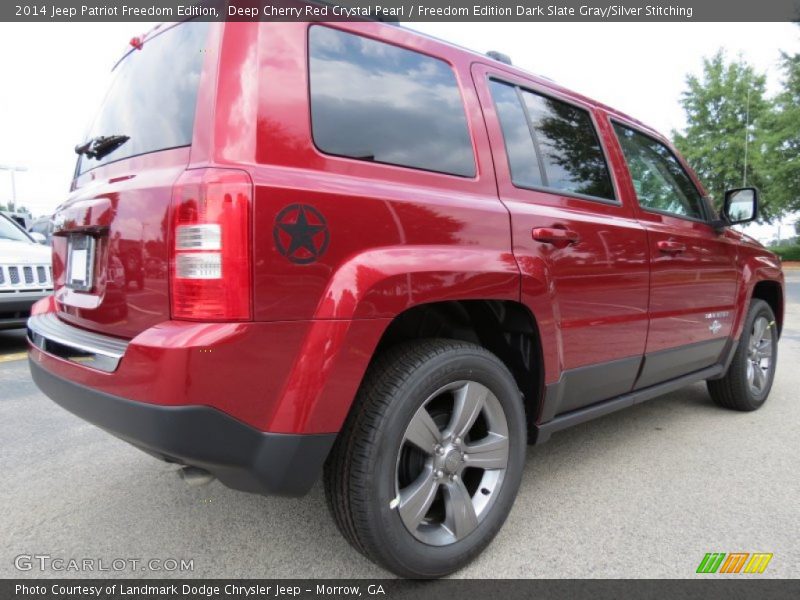 Deep Cherry Red Crystal Pearl / Freedom Edition Dark Slate Gray/Silver Stitching 2014 Jeep Patriot Freedom Edition