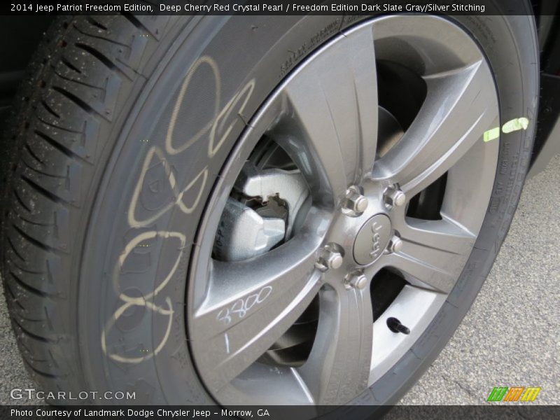 Deep Cherry Red Crystal Pearl / Freedom Edition Dark Slate Gray/Silver Stitching 2014 Jeep Patriot Freedom Edition