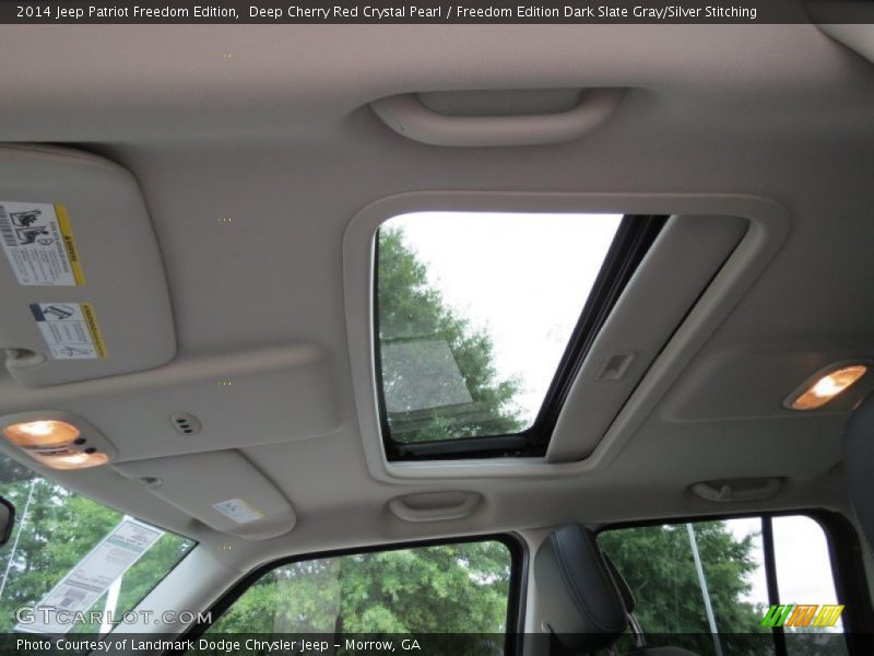 Deep Cherry Red Crystal Pearl / Freedom Edition Dark Slate Gray/Silver Stitching 2014 Jeep Patriot Freedom Edition