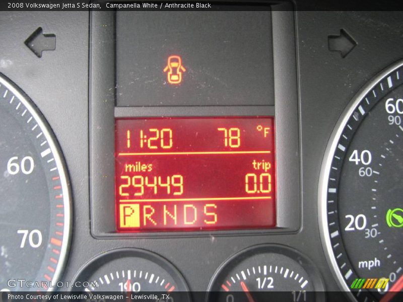 Campanella White / Anthracite Black 2008 Volkswagen Jetta S Sedan