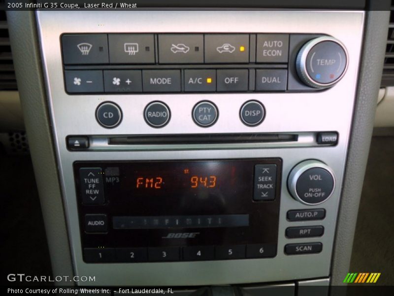 Laser Red / Wheat 2005 Infiniti G 35 Coupe