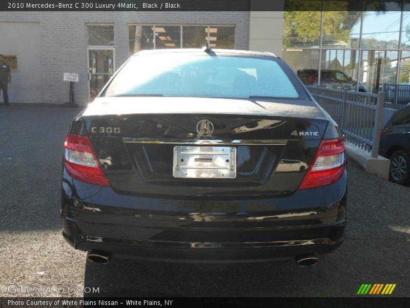Black / Black 2010 Mercedes-Benz C 300 Luxury 4Matic