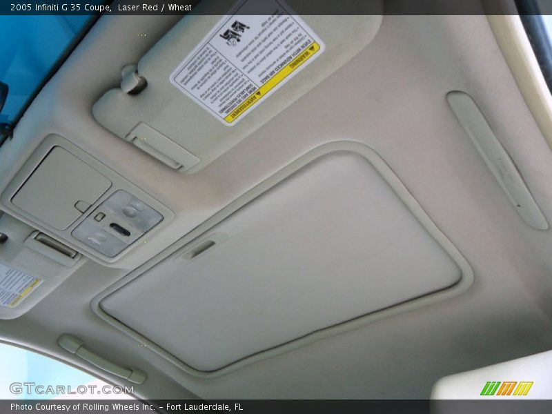 Laser Red / Wheat 2005 Infiniti G 35 Coupe