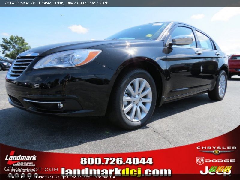 Black Clear Coat / Black 2014 Chrysler 200 Limited Sedan