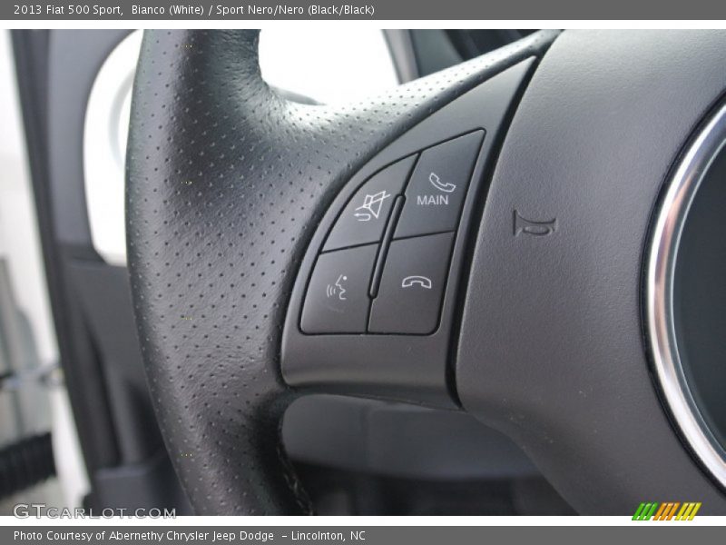 Bianco (White) / Sport Nero/Nero (Black/Black) 2013 Fiat 500 Sport