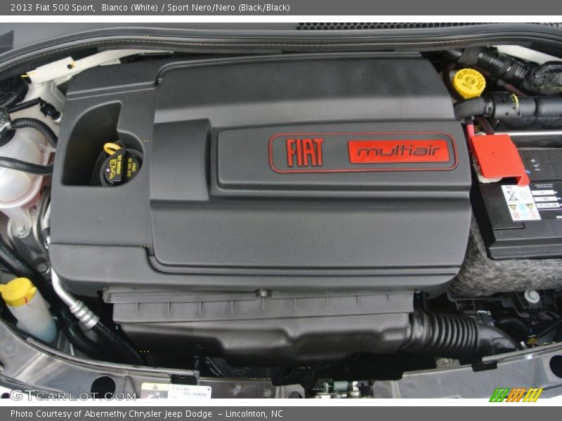 Bianco (White) / Sport Nero/Nero (Black/Black) 2013 Fiat 500 Sport