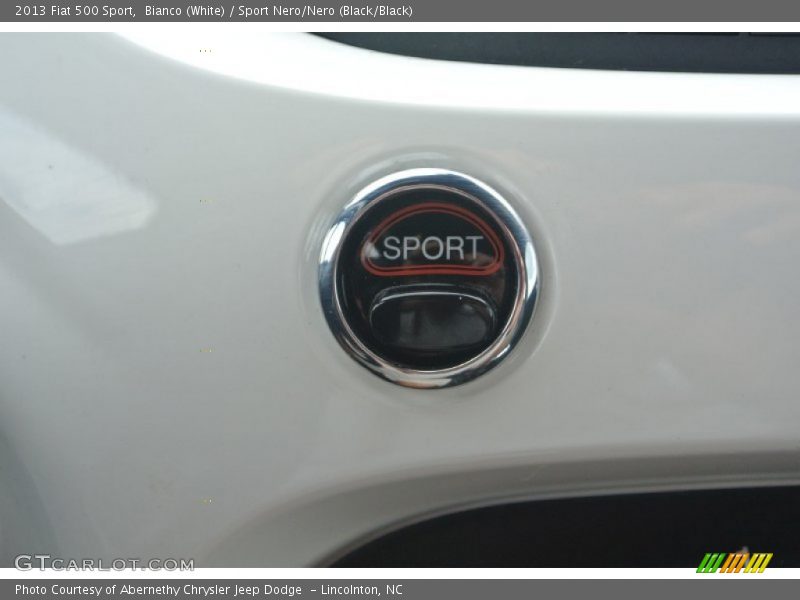 Bianco (White) / Sport Nero/Nero (Black/Black) 2013 Fiat 500 Sport