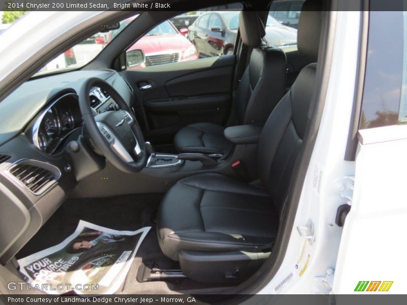 Bright White / Black 2014 Chrysler 200 Limited Sedan