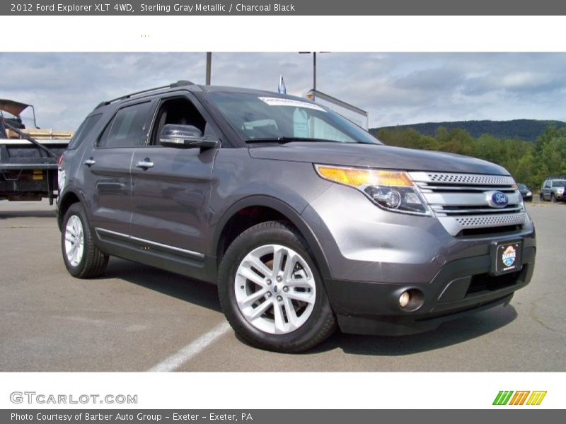 Sterling Gray Metallic / Charcoal Black 2012 Ford Explorer XLT 4WD