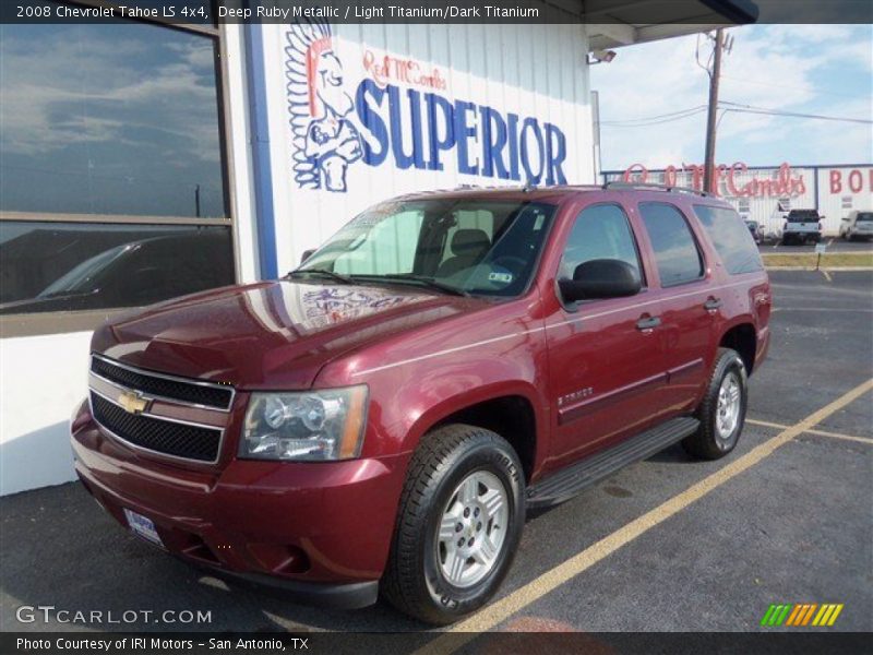 Deep Ruby Metallic / Light Titanium/Dark Titanium 2008 Chevrolet Tahoe LS 4x4
