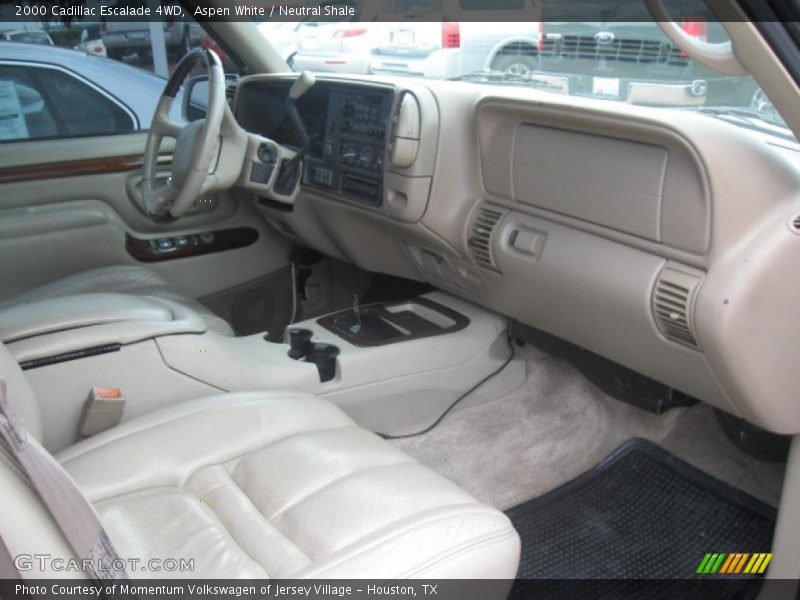 Aspen White / Neutral Shale 2000 Cadillac Escalade 4WD