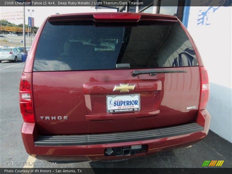 Deep Ruby Metallic / Light Titanium/Dark Titanium 2008 Chevrolet Tahoe LS 4x4