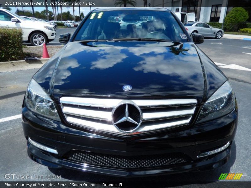 Black / Black 2011 Mercedes-Benz C 300 Sport